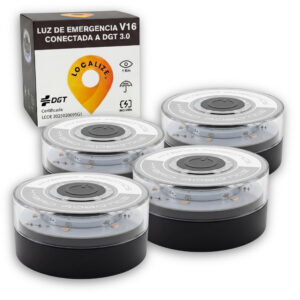 PACK 4 - BALIZA V16 LOCALIZE® CONECTADA Y HOMOLOGADA